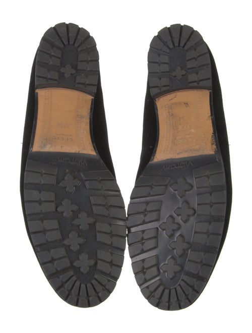 Gucci Horsebit Accent Velvet Loafers