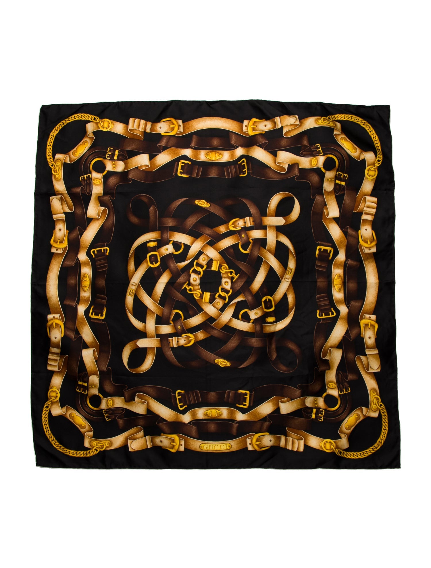 Gucci Silk Blooms Print Scarf