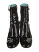 Gucci Faux Pearl Accents Patent Leather Boots
