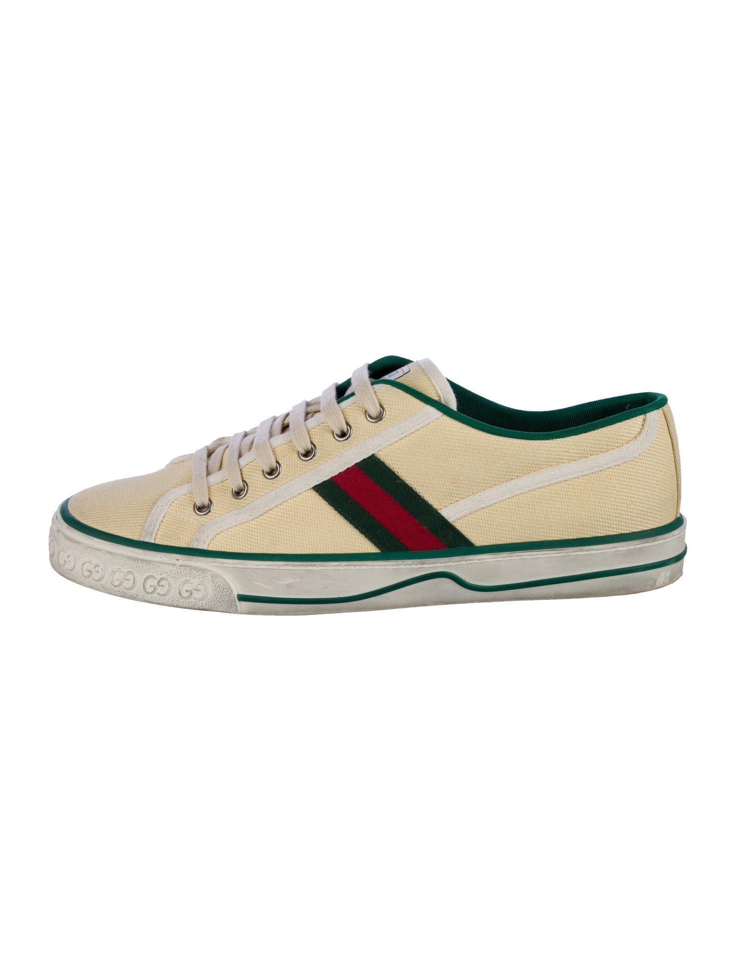 Gucci Web Accent Canvas Sneakers