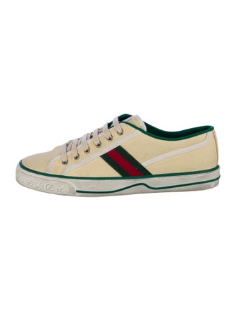 Gucci Web Accent Canvas Sneakers