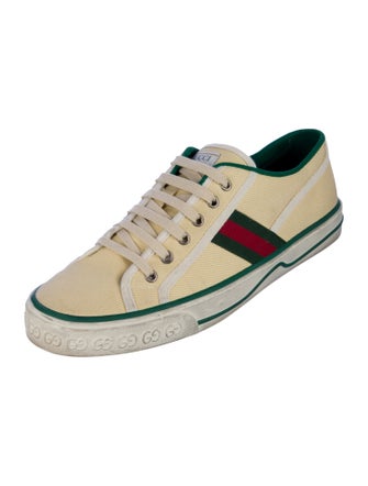Gucci Web Accent Canvas Sneakers