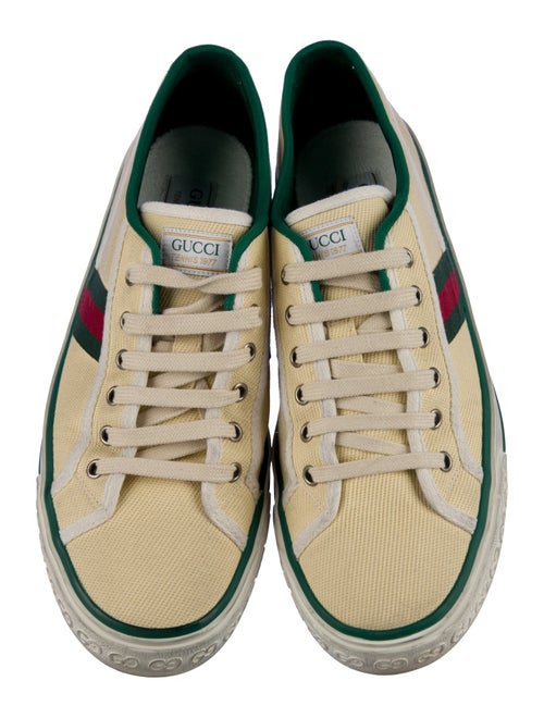 Gucci Web Accent Canvas Sneakers
