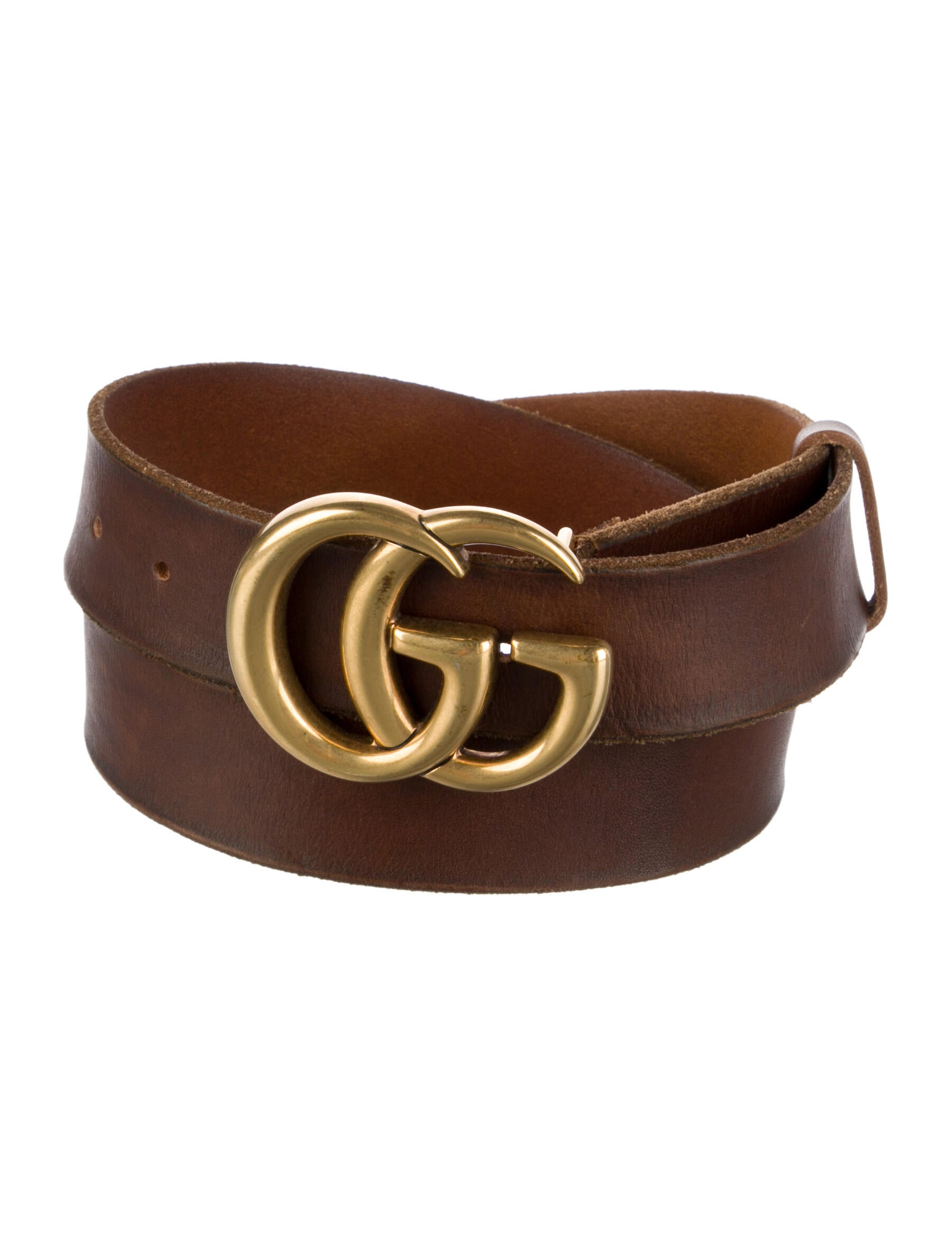 Gucci Double G Logo Skinny Belt