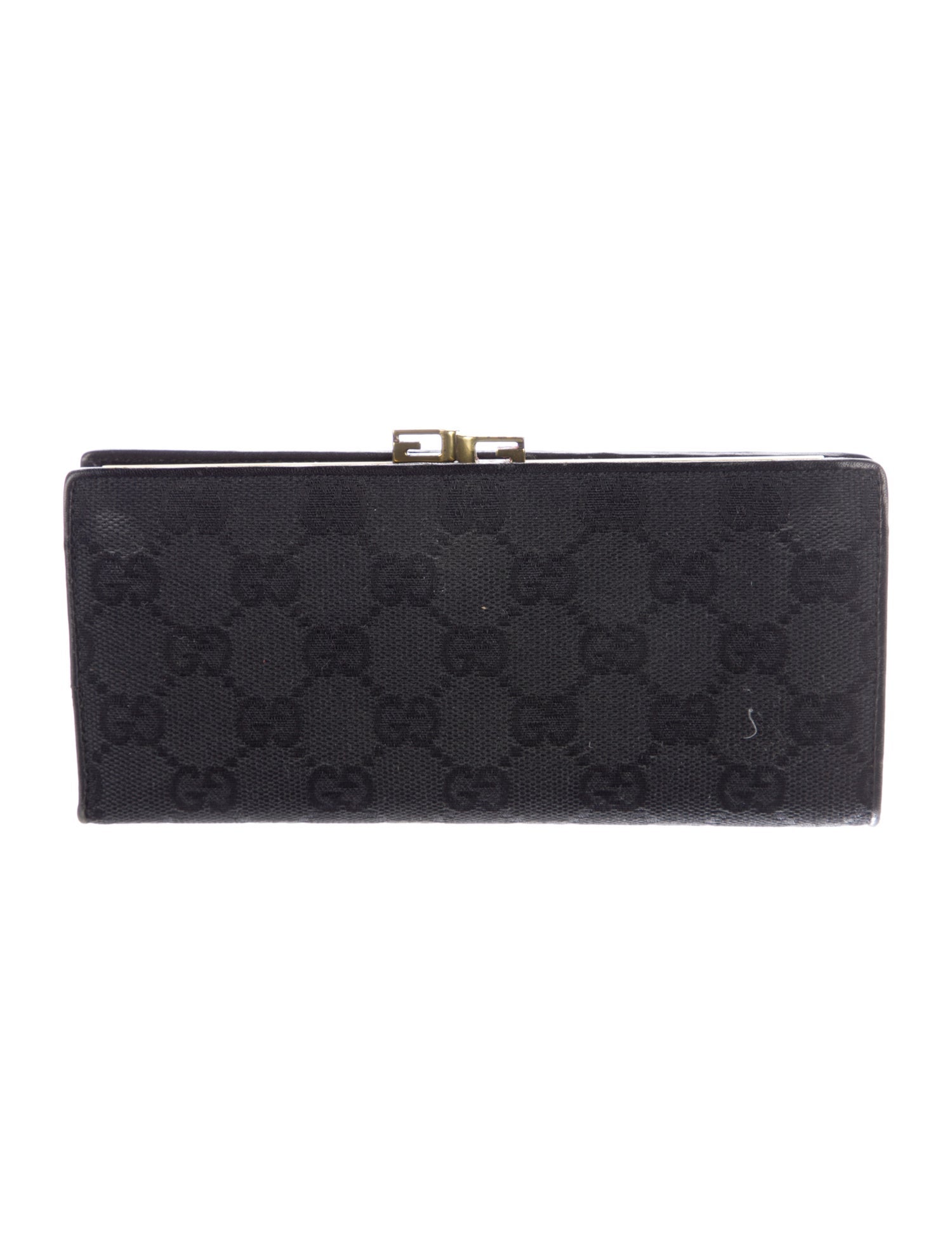 Gucci Vintage GG Canvas Continental Wallet French Purse