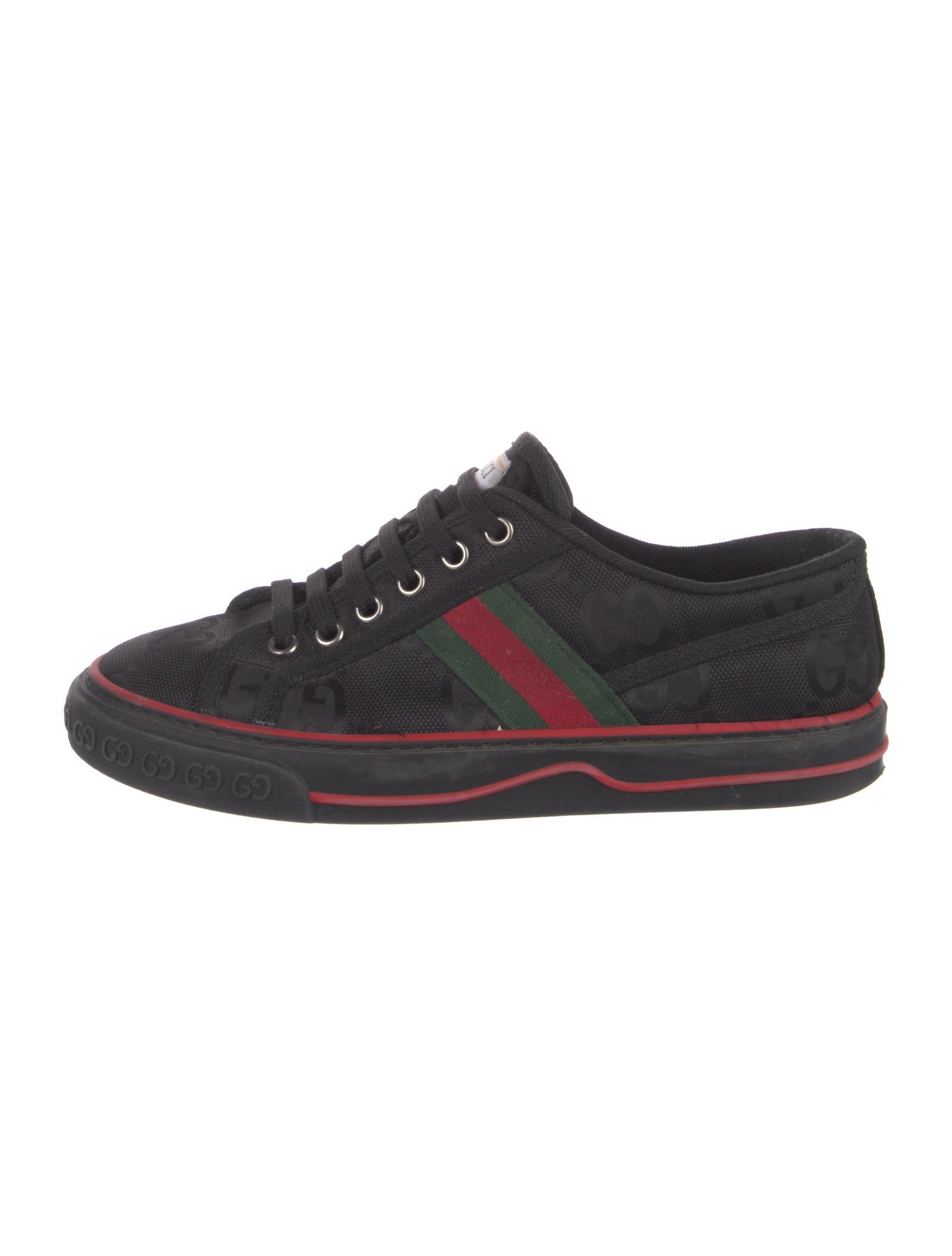 Gucci Web Accent Canvas Sneakers