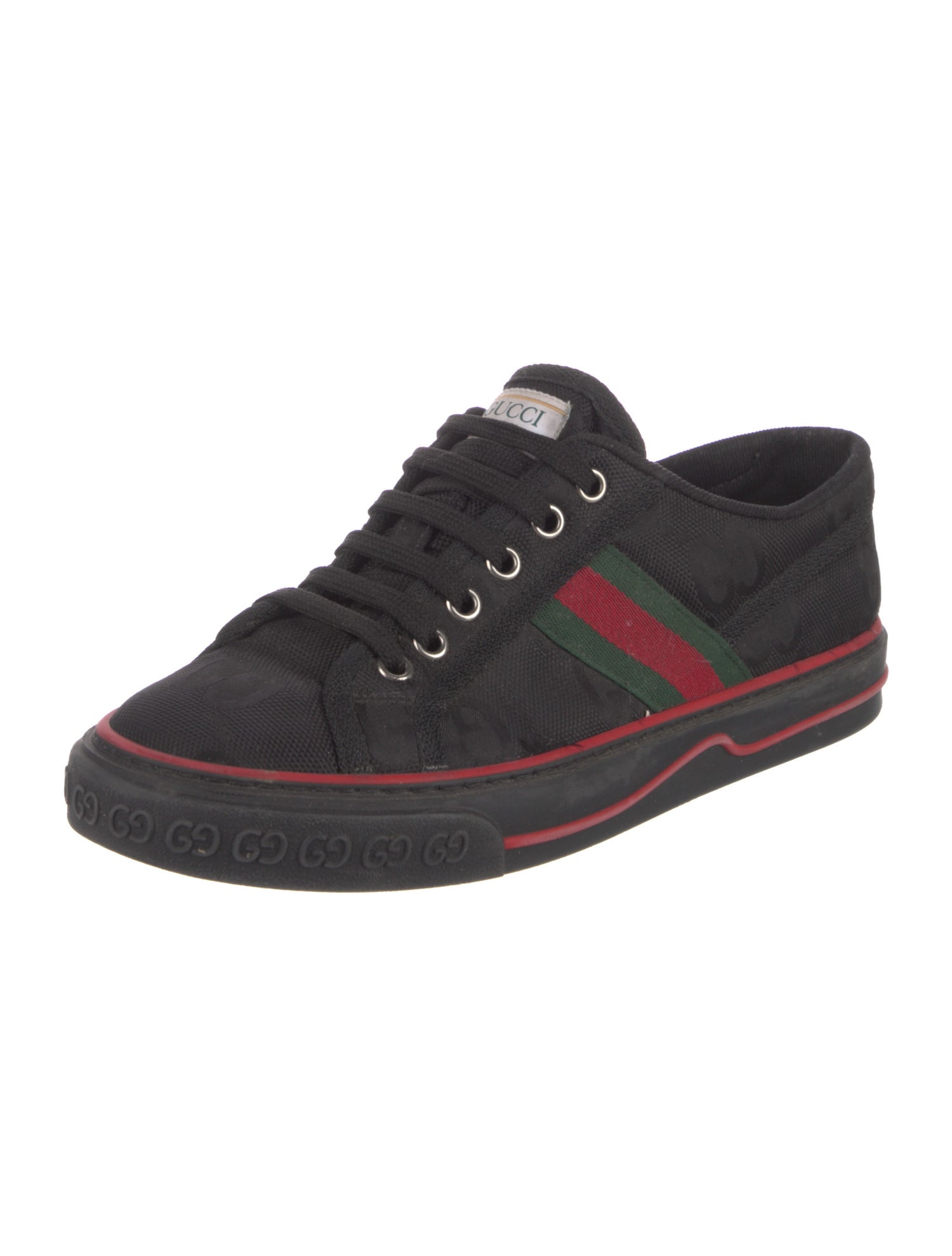Gucci Web Accent Canvas Sneakers