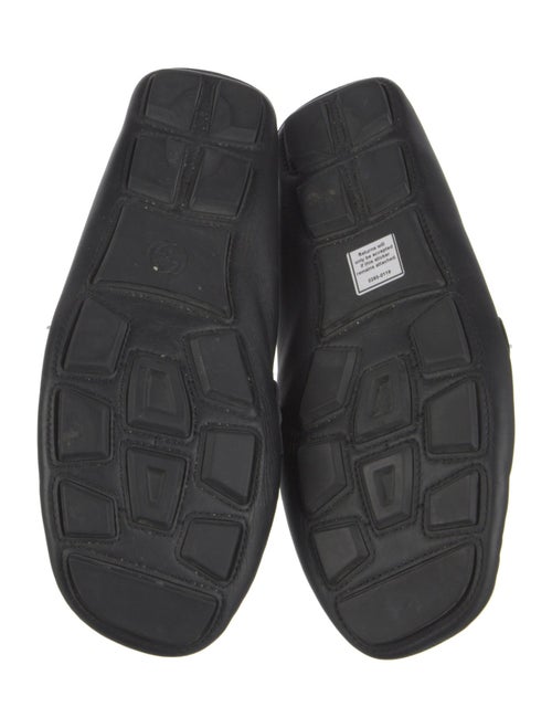 Gucci Web Accent Leather Drivers