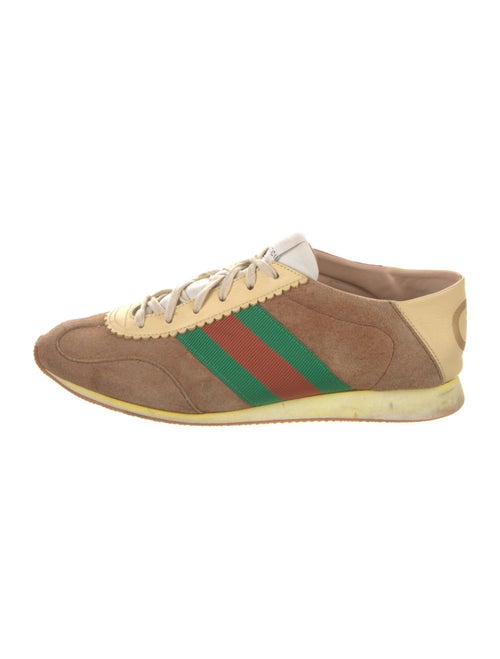 Gucci Web Accent Suede Sneakers