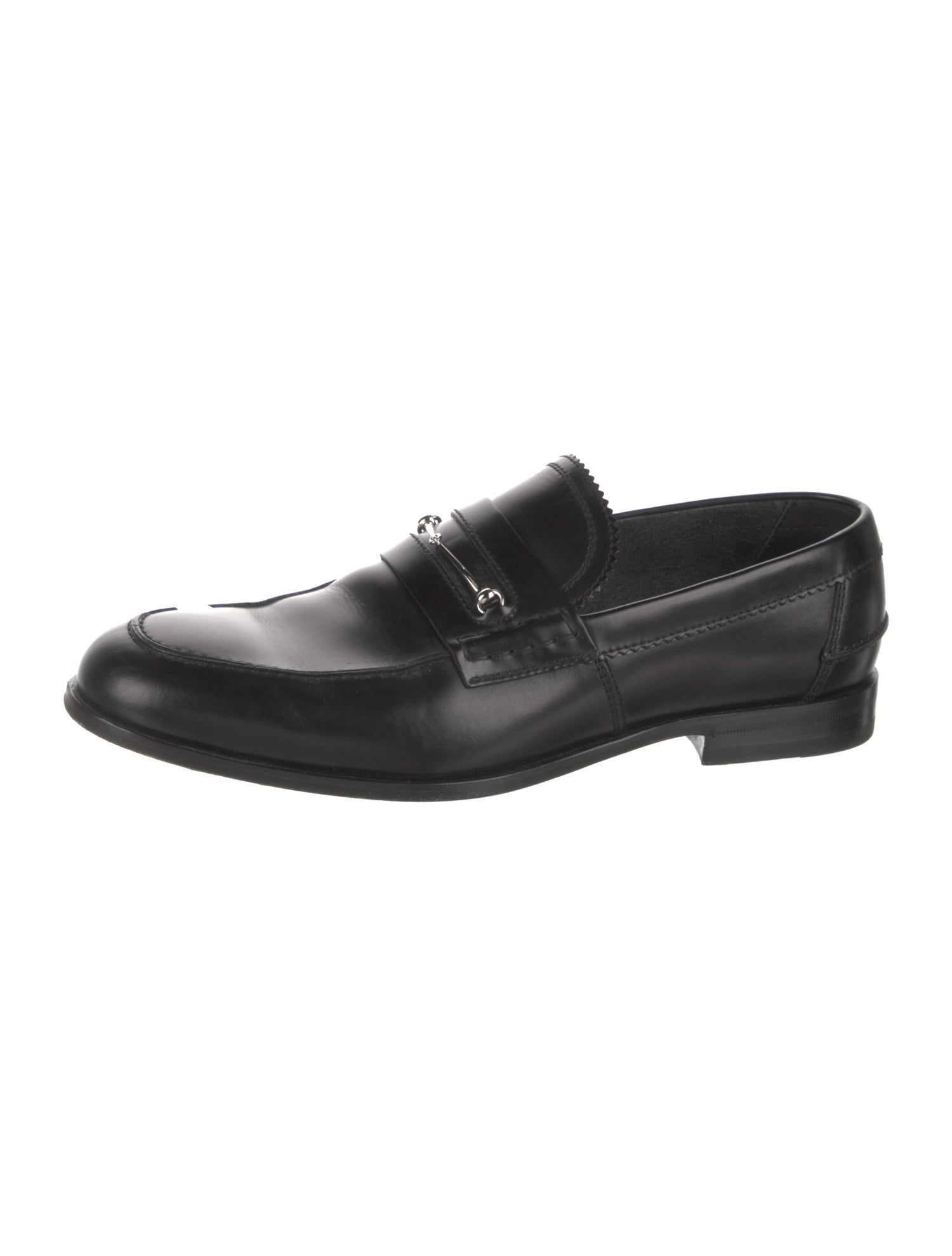 Gucci Horsebit Accent Leather Dress Loafers