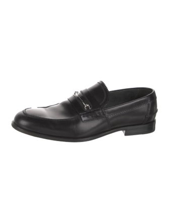 Gucci Horsebit Accent Leather Dress Loafers