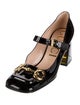 Gucci Horsebit Accent Patent Leather Pumps