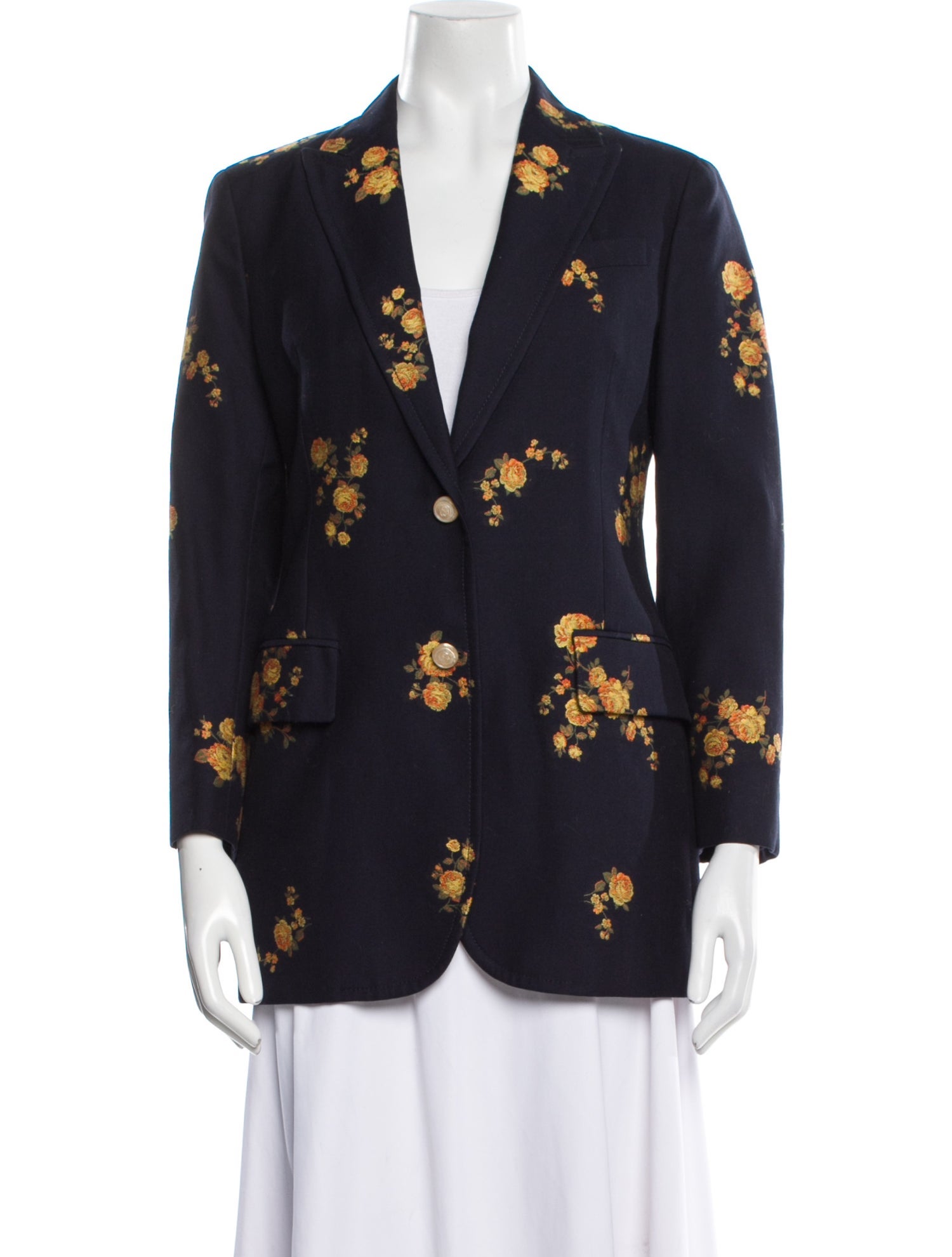 Gucci Floral Print Blazer