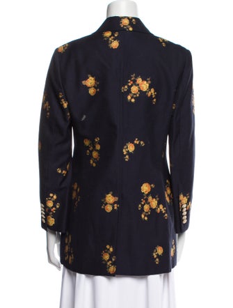 Gucci Floral Print Blazer