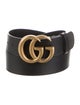 Gucci Double G Logo Leather Belt