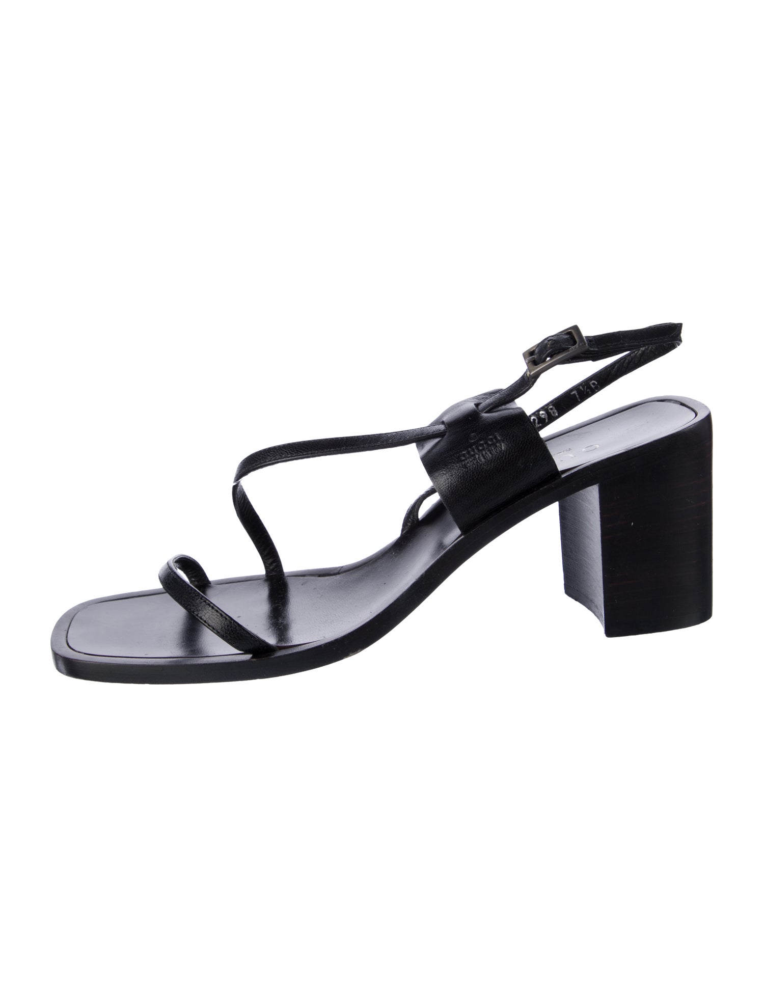 Gucci Leather Slingback Sandals
