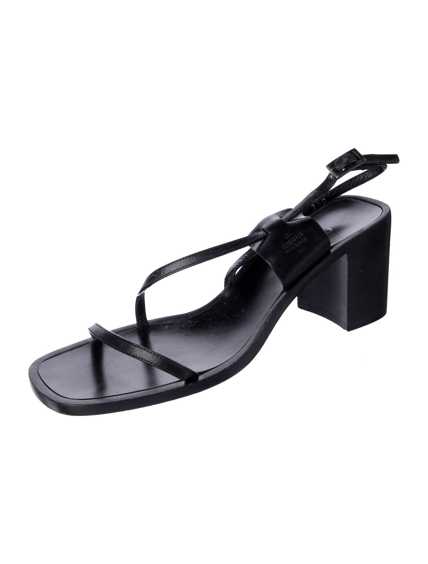 Gucci Leather Slingback Sandals