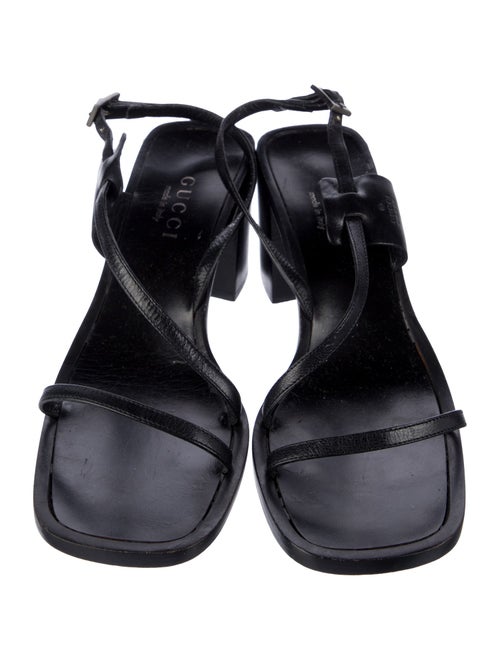 Gucci Leather Slingback Sandals