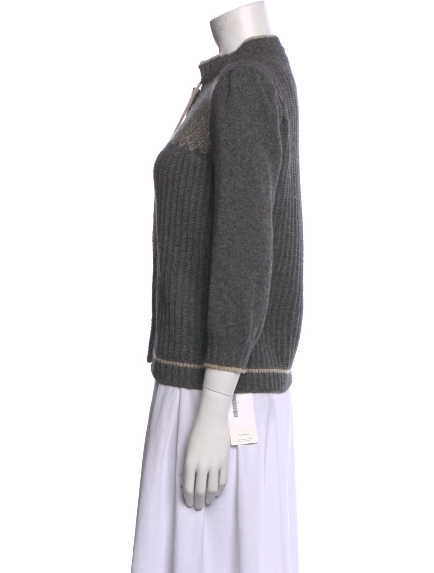 Gucci Camel Hair Graphic Print Sweater