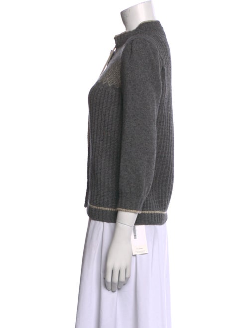 Gucci Camel Hair Graphic Print Sweater