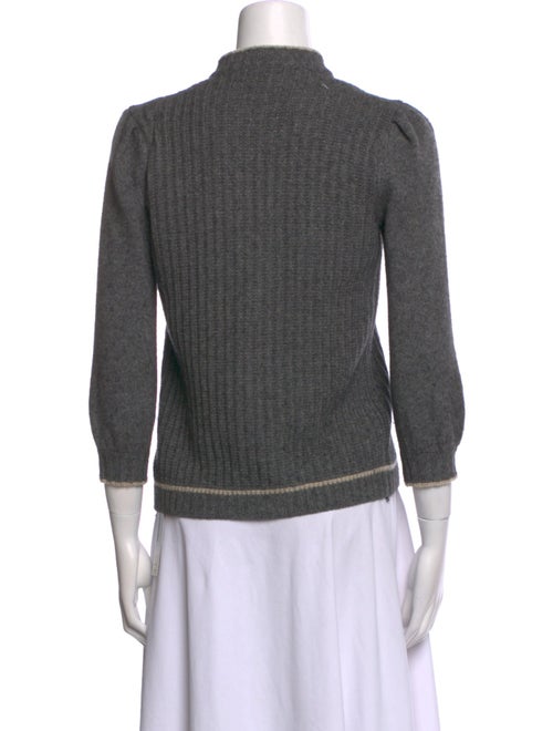 Gucci Camel Hair Graphic Print Sweater