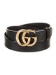 Gucci Double G Logo Leather Belt