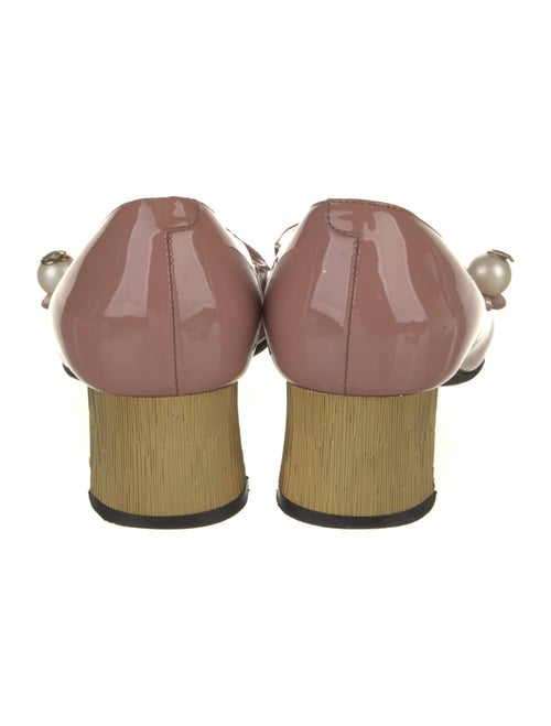 Gucci Arielle Mary Jane Faux Pearl Accents Pumps