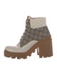 Gucci GG Supreme Combat Boots