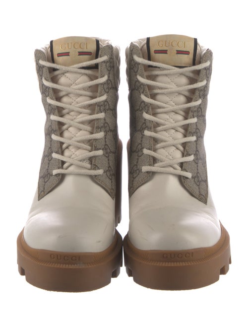 Gucci GG Supreme Combat Boots