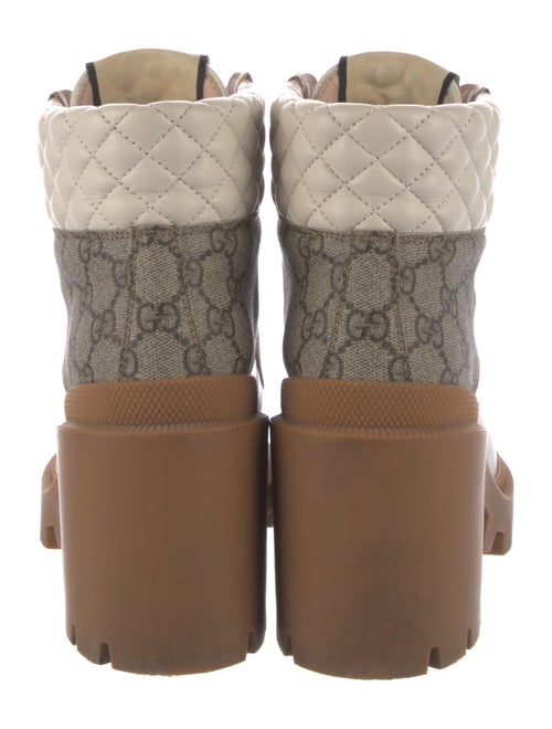 Gucci GG Supreme Combat Boots