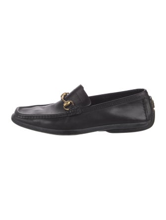 Gucci Horsebit Accent Leather Loafers