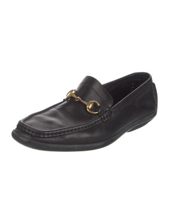 Gucci Horsebit Accent Leather Loafers