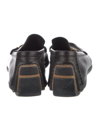 Gucci Horsebit Accent Leather Loafers