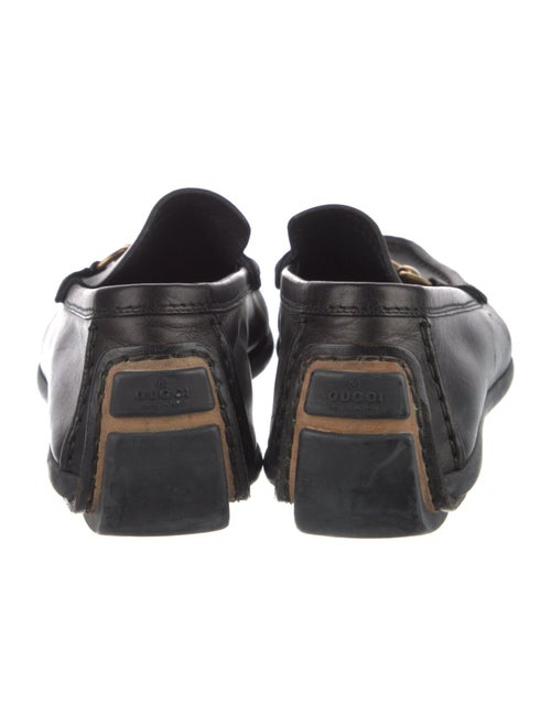 Gucci Horsebit Accent Leather Loafers