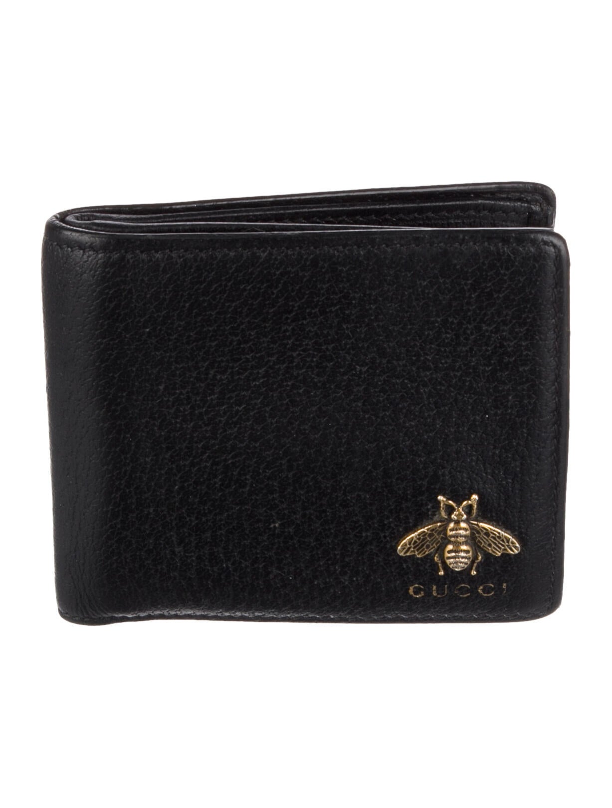 Gucci Bee Accent Leather Bifold Wallet