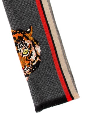 Gucci Wool Striped Scarf