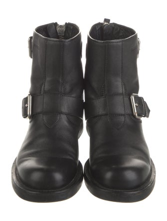 Gucci Leather Moto Boots
