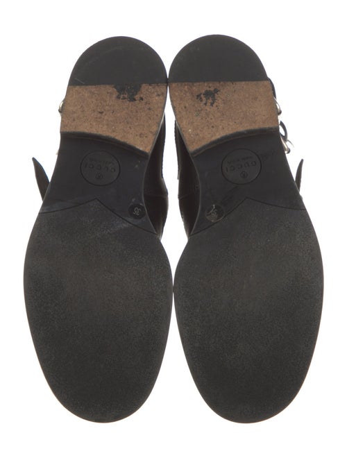 Gucci Leather Moto Boots