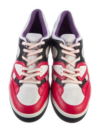 Gucci Leather Printed Athletic Sneakers