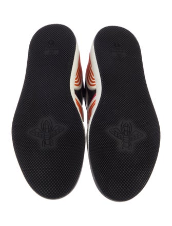 Gucci Leather Printed Athletic Sneakers