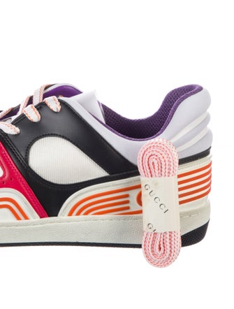 Gucci Leather Printed Athletic Sneakers