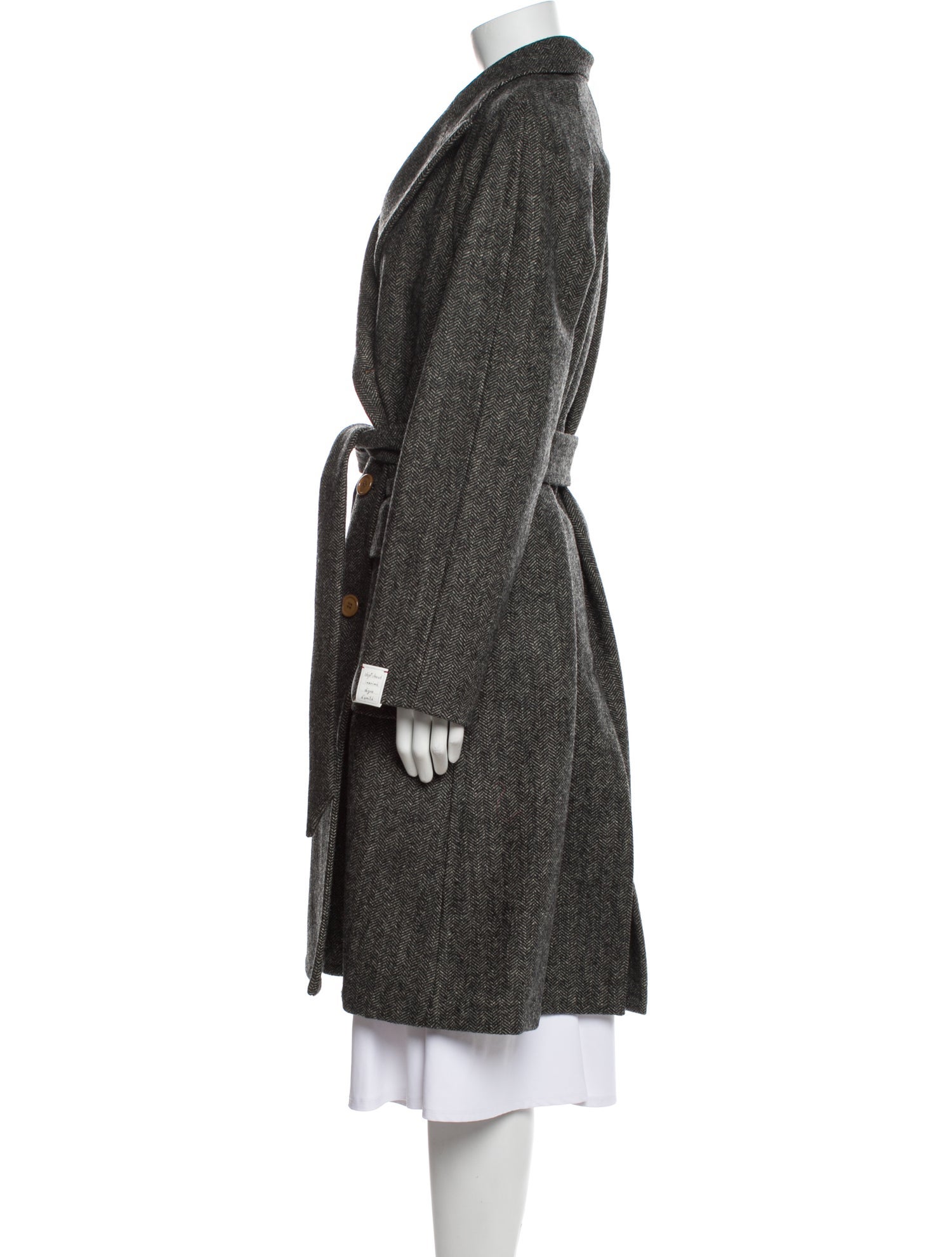 Gucci Herringbone Wool Coat