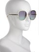 Gucci Interlocking G Logo Oversize Sunglasses