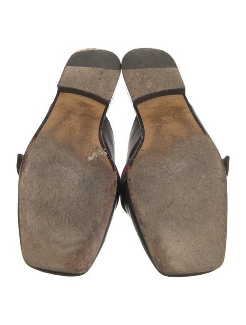 Gucci Double G Logo Leather Mules