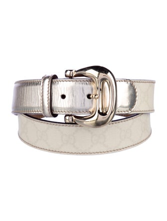 Gucci GG Supreme Skinny Belt