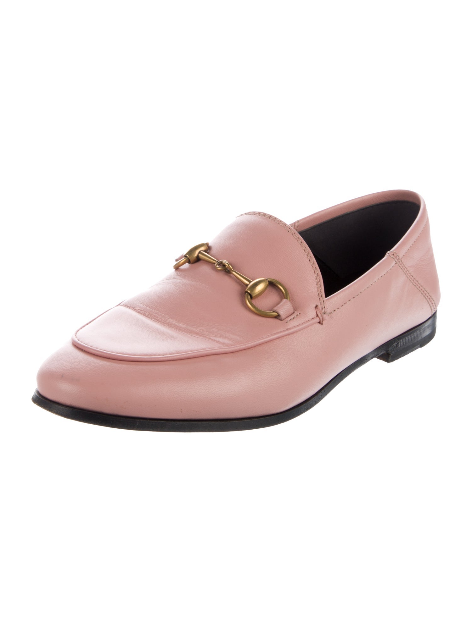 Gucci Horsebit Accent Leather Loafers