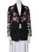 Gucci Wool Floral Print Blazer
