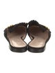 Gucci Double G Logo Suede Mules
