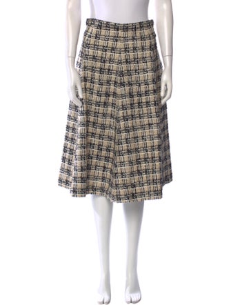 Gucci Plaid Print Knee-Length Skirt