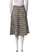 Gucci Plaid Print Knee-Length Skirt